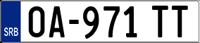 Trailer License Plate